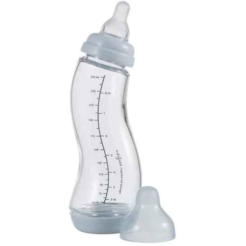 Стеклянная антиколиковая бутылочка Difrax S-bottle Natural с силиконовой соской 250ml
