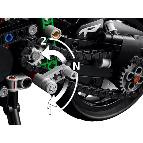 Конструктор LEGO Technic Мотоцикл Kawasaki Ninja H2R 643 детали (42170) фото 8