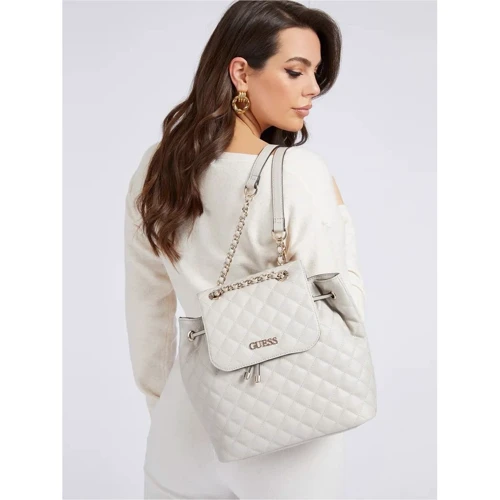 Жіночий рюкзак Guess Illy Backpack світло-сірий (HWVG7970320-GRY): Тип рюкзаки