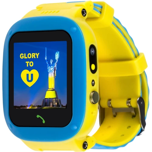 Смарт-часы AmiGo GO004 GLORY Blue-Yellow: Дисплей 1.44" IPS (240x240) / 236 ppi