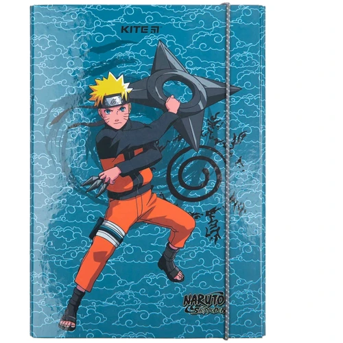 Папка для зошит Kite Naruto В5 картонна на резинці (NR23-210): Спосіб закриття На резинку