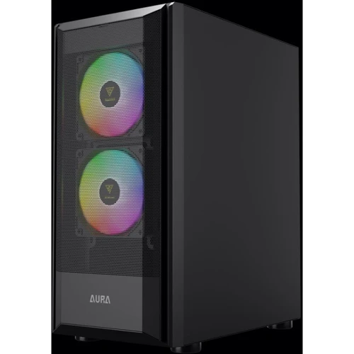 Корпус GAMDIAS AURA GC6 (4712960139558): Материал передней панели пластик и металл