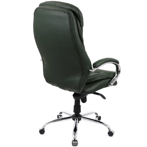 Кресло АКЛАС Валенсия Soft CH MB Зеленый (Кожа Lux LC-green) (00086862): Материал обивки Натуральная кожа