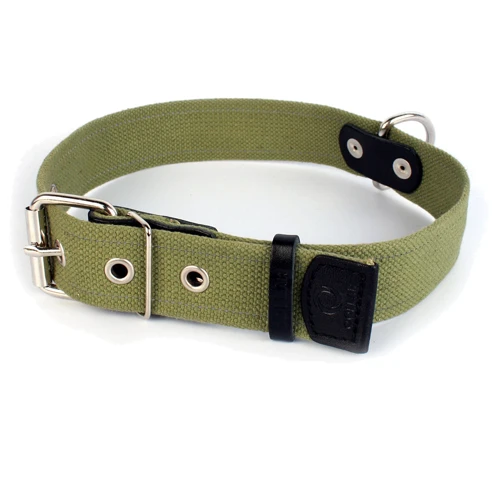 Ошейник Collar х/б тесьма ш 35мм, д 51-63см: Цвет зеленый