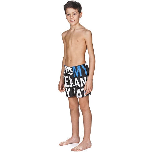 Шорты Arena MANIFESTO JR BOXER 8 черные: Возраст 7 - 10 лет