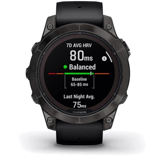 Смарт-часы Garmin Fenix 7 Pro Sapphire Solar Carbon Grey DLC Titanium with Black Band (010-02777-11): Фитнес-функции Шагомер, Умный будильник, Секундомер, Пульсометр, Пульсоксиметр, Подсчет калорий, Альтиметр, GPS-мод