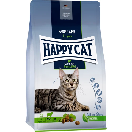 Сухой корм для взрослых кошек Happy Cat Culinary Weide Lamm со вкусом ягненка 1.3 кг (70548)