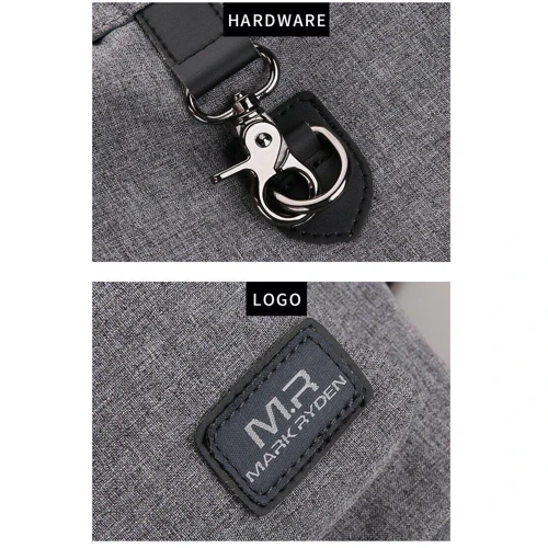 Рюкзак Рюкзак Mark Ryden MR5968 Gray: Дополнительно отделение для ноутбука, Водонепроницаемый, USB разъем для зарядки
