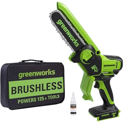 Электропила GreenWorks 24V 6-inch Mini Brushless Electric Chain Saw: Шаг цепи 1/4" (6.35 мм)
