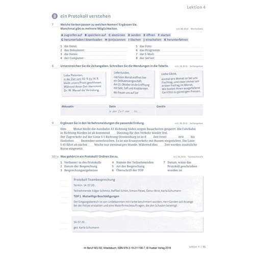 Im Beruf Neu B1+/B2: Arbeitsbuch: Виробник Hueber