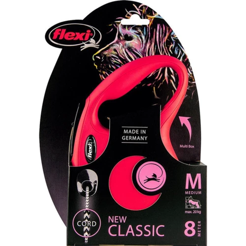 Поводок-рулетка Flexi New Classic М до 20 кг 8 м красный (4000498022801): Тип шнура Трос