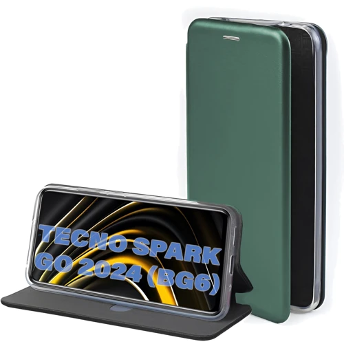 Чехол для телефонов BeCover Book Exclusive Dark Green for Tecno Spark Go 2024 (BG6) (711256)