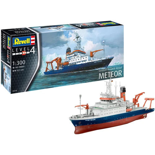 Збірна модель-копія Revell Німецький дослідний корабель Метеор рівень 4 масштаб 1:300 (RVL-05218)