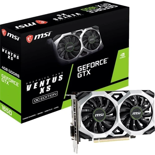 Видеокарта MSI GeForce GTX1650 4096Mb D6 VENTUS XS OC (GTX 1650 D6 VENTUS XS OC): Интерфейс PCI Express 3.0 x16