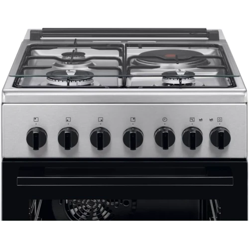 Плита комбінована Electrolux LKM520011X: Тип варильної поверхні комбинированная