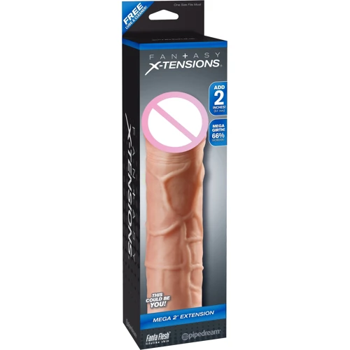 Утолщающая насадка на пенис Pipedream FX Mega 2 Inch Extension, (телесный)
