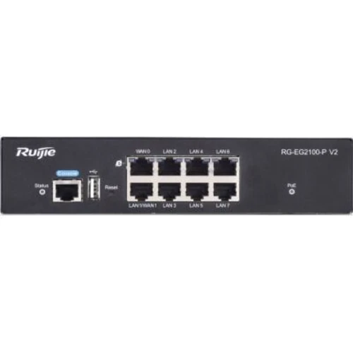 Маршрутизатор Wi-Fi Ruijie Networks RG-EG2100-P v2: Интерфейс подключения (LAN-порт) 8x10/100/1000