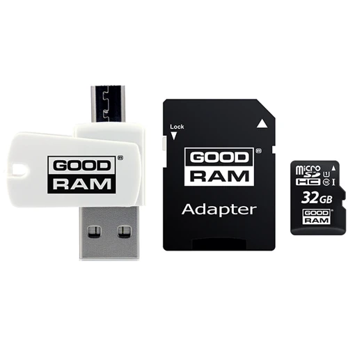 Карта пам'яті GOODRAM 32GB microSDHC class 10 UHS-I (M1A4-0320R12)