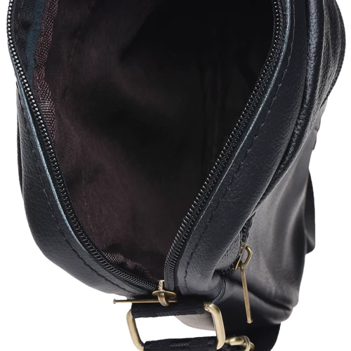 Мужская сумка планшет Keizer черная (K1111-black): Тип ручки Плечевой ремень, Без ручки