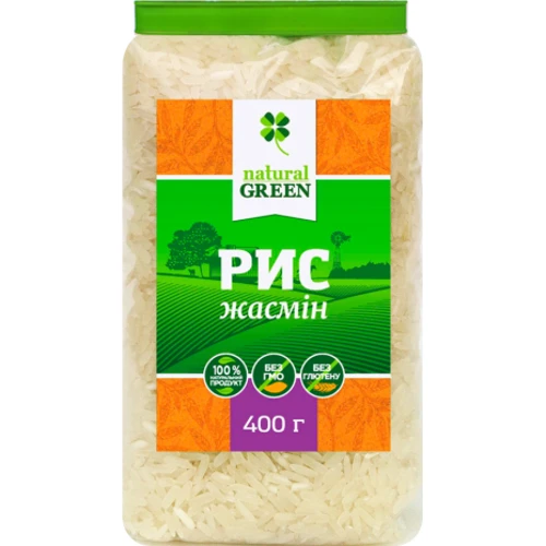 Рис Жасмин, Natural Green, 400 г (WT3146)