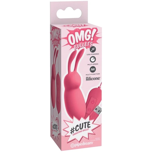 Клиторальный вибратор Pipedream OMG! Bullets #Cute Vibrating Bullet Pink