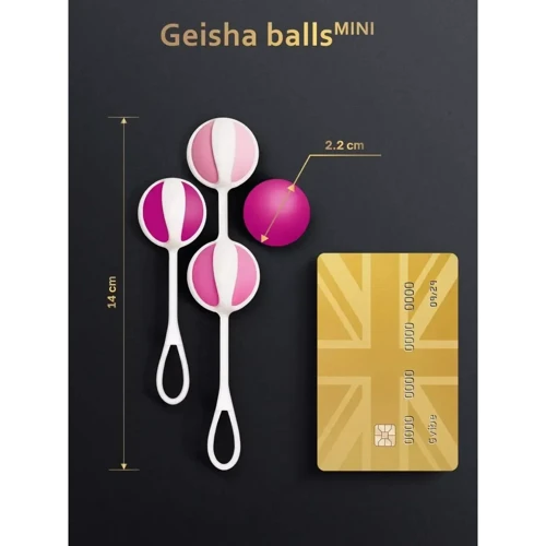 Интимные шарики для начинающих Gvibe Geisha balls Mini Pink