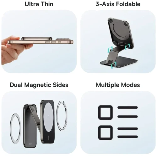 Держатель Baseus Car Holder VX1 Magnetic Black (C40169007123-00) for Apple iPhone 16 I 15 I 14 I 13 I 12 series фото 7