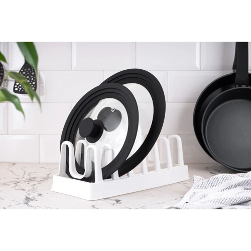 Подставка Ardesto для крышек 35х15.2х11.7 см белая (AR4035L)