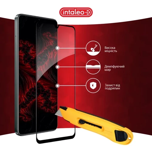 Intaleo Tempered Glass Full Glue Black for Realme C61 фото 5
