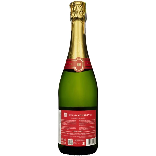 Вино игристое Duc de Montrives Blanc de Blancs Demi-Sec белое полусухое 0.75 л (FSH_3438931023831): Объем, л 0.75