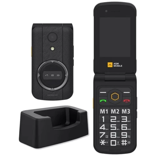 Мобильный телефон AGM M8 Flip + Dock Station Black