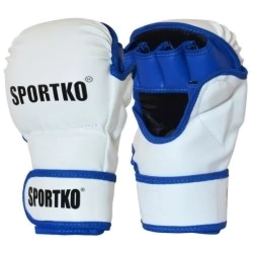 Перчатки SportKo ПД7 для MMA с открытыми пальцами искусственная кожа в ассортименте фото 1