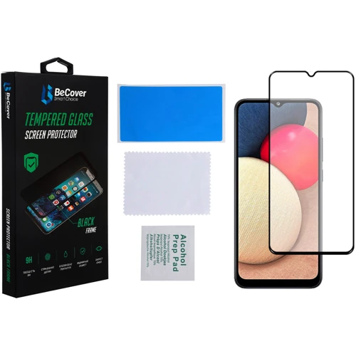 Аксесуар для смартфона BeCover Tempered Glass Black для Samsung A037 Galaxy A03s (706776)