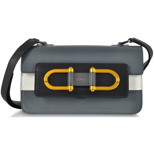 Женская сумка кросс боди Furla Bellaria Mini серая (984414)