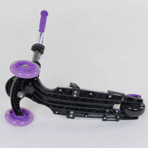 Самокат 5в1 Best Scooter (PU колеса с подстветкой) Абстракция Multicolor (84216): Материал колес полиуретан
