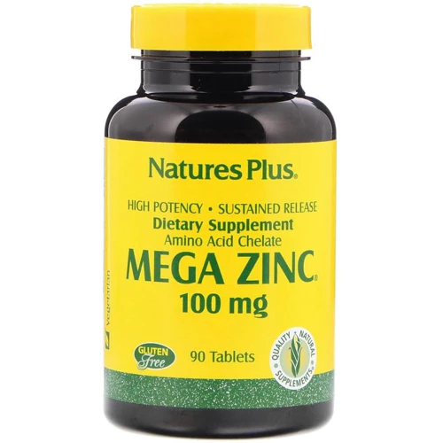 Nature's Plus Mega Zinc 100 mg 90 Tabs Мега Цинк