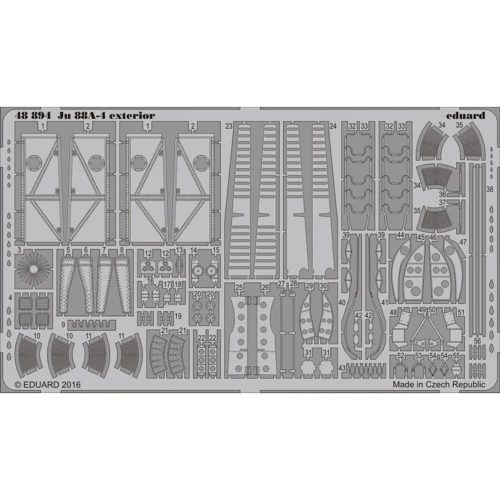 Фототравление Eduard для самолета Ju 88A-4 экстерьер (ICM)