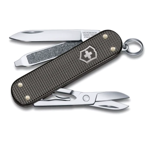 Мультитул Victorinox Classic SD 58мм/5функций/рифленый серый (0.6221.L22)