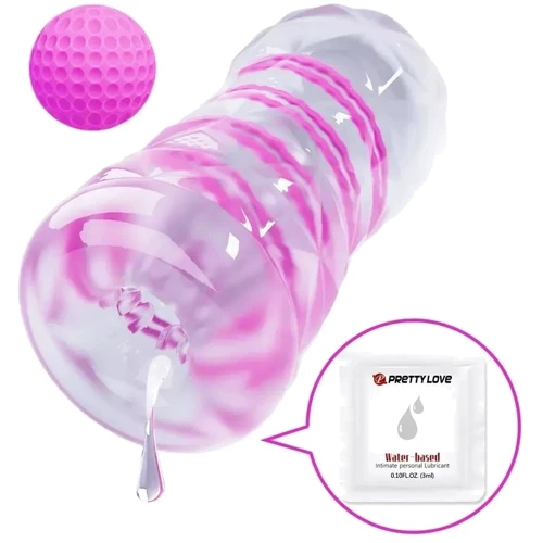 Мастурбатор LYBAILE Pretty Love Transparent Spiral Masturbator Pink (BM-009229N-1)