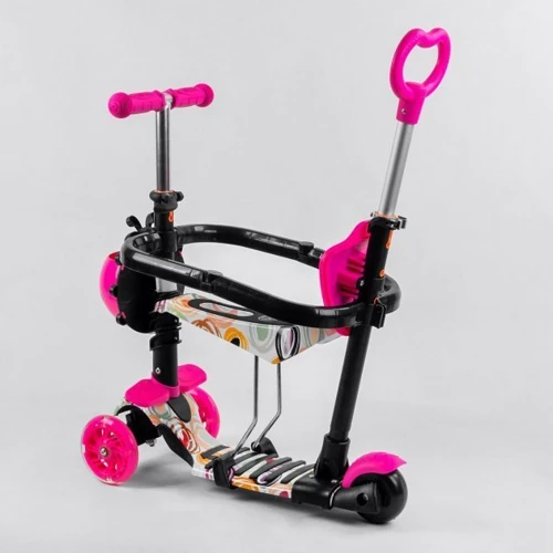 Самокат Best Scooter с защитным бампером розовый (S 9845): Максимальная допустимая нагрузка, кг 60