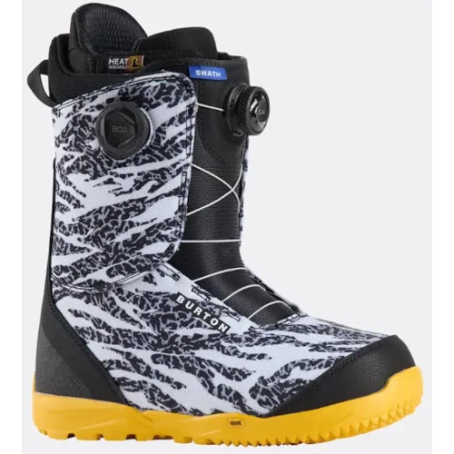 Черевики для сноуборду Burton (2031816) Swath BOA 2025 Zebra/Goldenrod 45 12 (9010510760401)