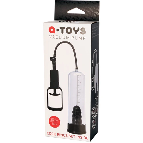 Вакуумная помпа с эрекционными кольцами Toyfa A-Toys Vacuum Рump