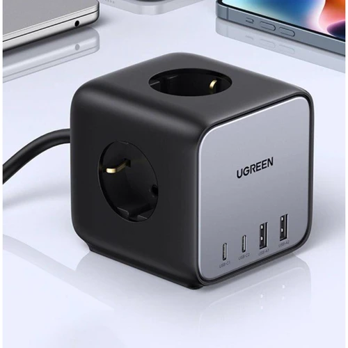 Зарядное устройство Ugreen Wall Charger 2хUSB-C+2xUSB CD268 65W DigiNest Cube Black (60113): Сила тока 2.4А и более