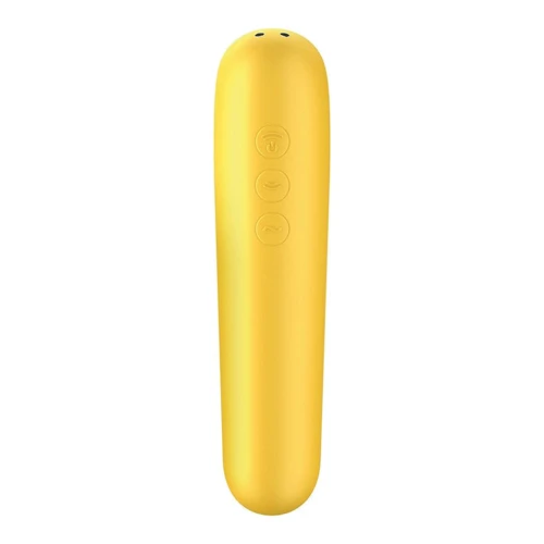 Смарт вібратор і вакуумний стимулятор 2-в-1 Satisfyer Dual Love Yellow