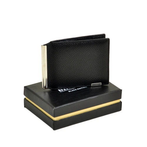 Мужской зажим для денег Bretton черный (30469 black)