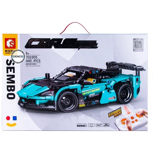 Радіокерований конструктор Sembo Block Спортивний автомобіль, 440 деталей (701905)