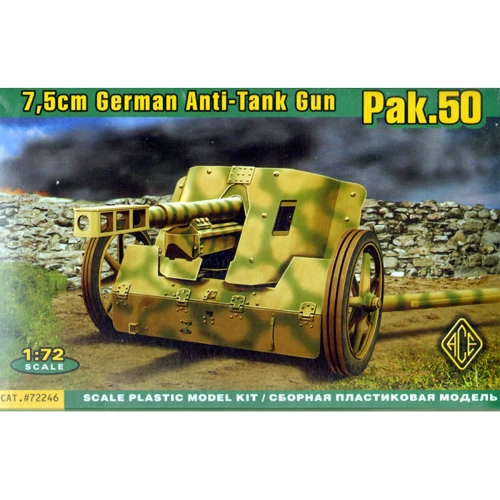 Модель Ace Германская 7.5cm противотанковая пушка Pak.50 (ACE72246)