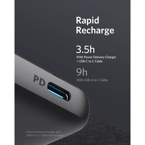Внешний аккумулятор ANKER Power Bank PowerCore Slim 10000mAh PD Black (A1231H11) фото 9