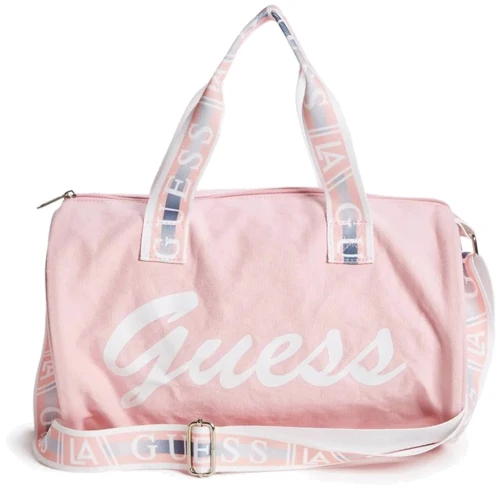 Женская сумка бочонок GUESS розовая (GU0701W)