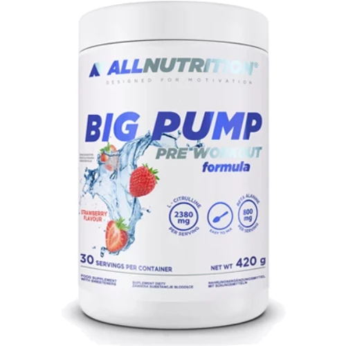 Предтренировочный комплекс Allnutrition Big Pump Pre Workaut Formula 420 g / 30 servings / Strawberry